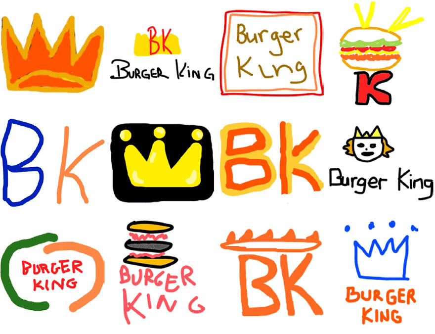 Famous logos drawn from memory