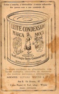 leite condensado 1930 remedio